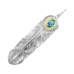 ワシミタロウ Mフェザー ハートフェザー ターコイズ ペンダント買取実績