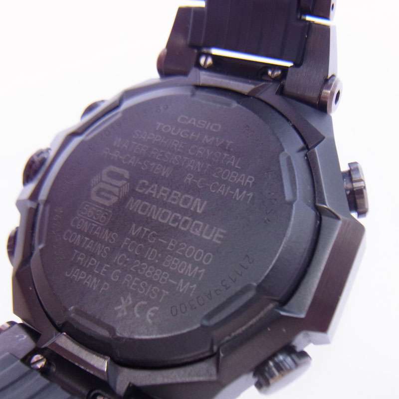 Gショック カシオ MTG-B2000BD MT-G Bluetooth タフソーラー SS 樹脂 買取実績 画像
