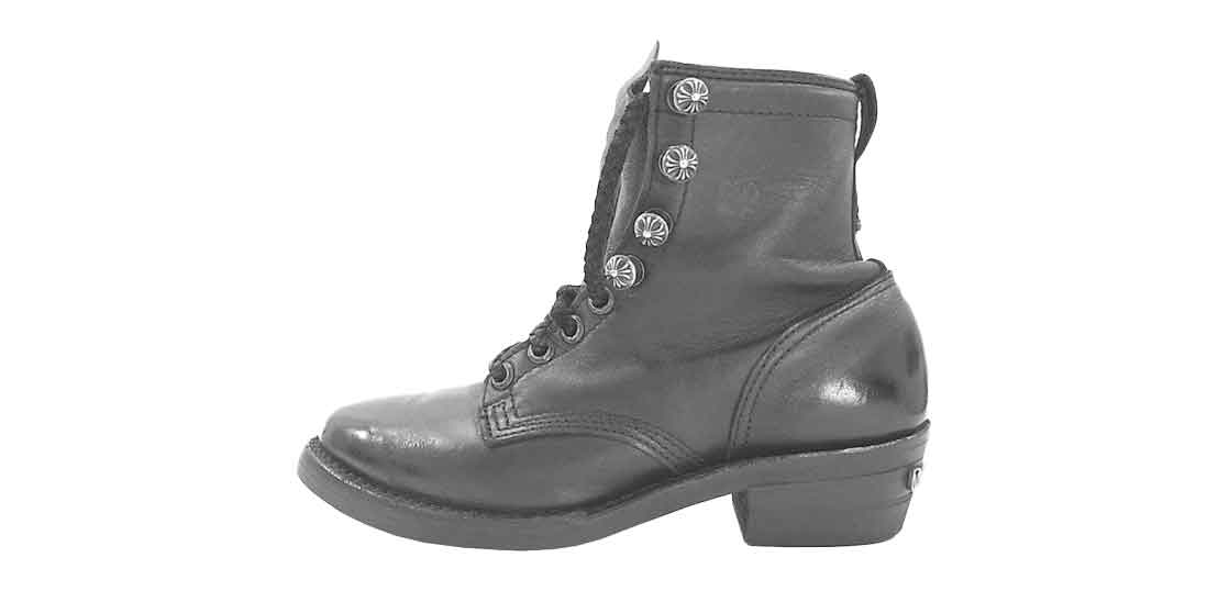 ウエスコ ×CHROME HEARTS レザーブレード レースアップ クロスボール ブーツ 買取実績