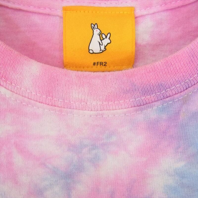 ウィンダンシー × FR2 Fxxking rabbits PATCH T-SHIRT Multi Tie-dye タイダイ柄 ウサギ 半袖 プリント クルーネック Tシャツ 買取実績 画像