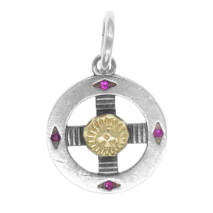 ウィングロック K18 金メタル ルビー メディスンホイール ペンダントトップ 買取実績