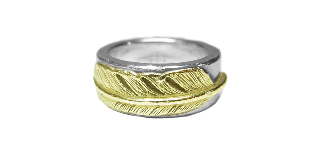 ウィングロック リング K18 金フェザー モチーフ 指輪 買取実績