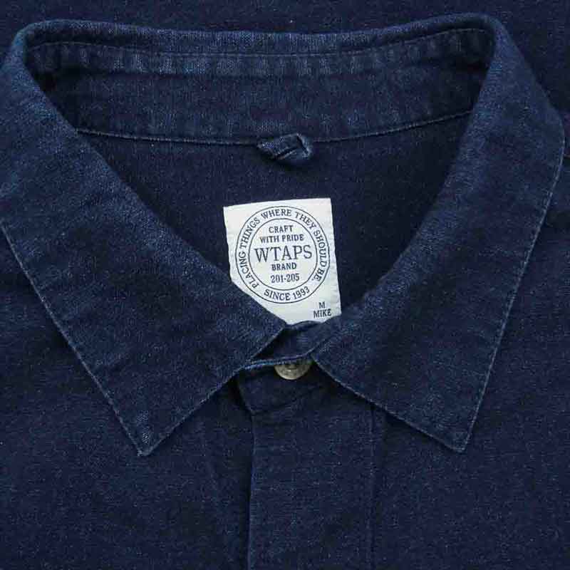 WTAPS 142GWDT-SHM11 INDIGO OX L/S SHIRTS インディゴ デニム 長袖 シャツ 買取実績 画像