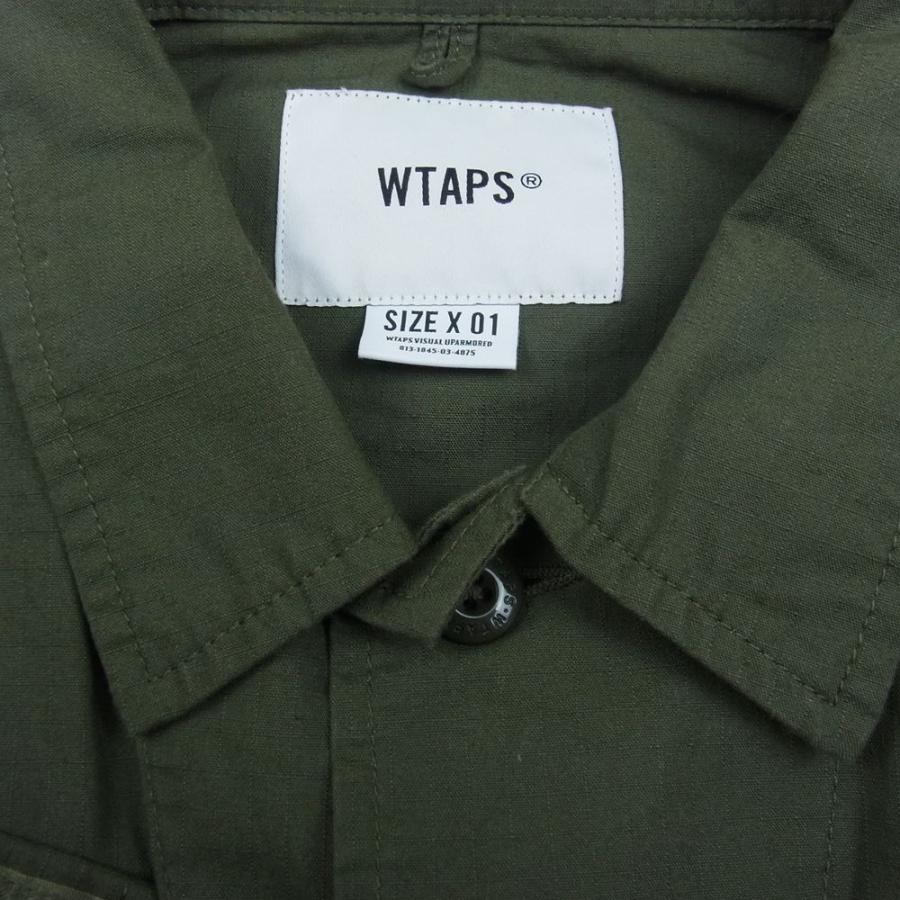 WTAPS 19AW 192BRDT-SHM03 MODULAR LS ミリタリー シャツ ジャケット カーキ 買取実績 画像