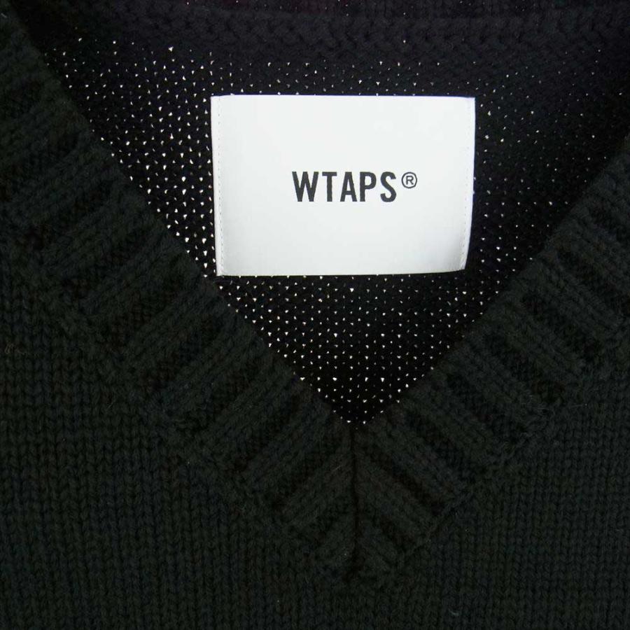 WTAPS 22AW 222MADT-KNM01 DITCH ニット ベスト ブラック 買取実績 画像