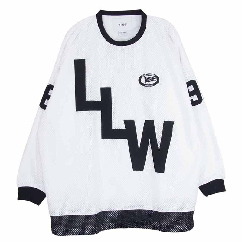 ダブルタップス 22AW 222ATDT-CSM06 NETMINDER LS POLY.LLW ロゴ ワッペン ロングスリーブ メッシュ ホッケーシャツ 買取実績 画像