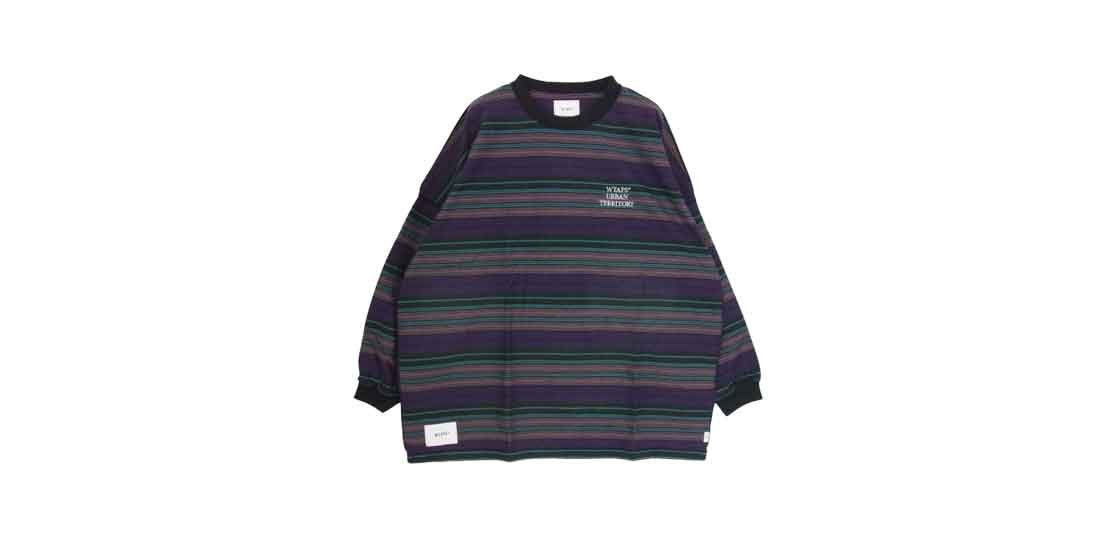WTAPS 22SS 221ATDT-CSM32 Long Sleeve Jam 02 ボーダー カットソー 