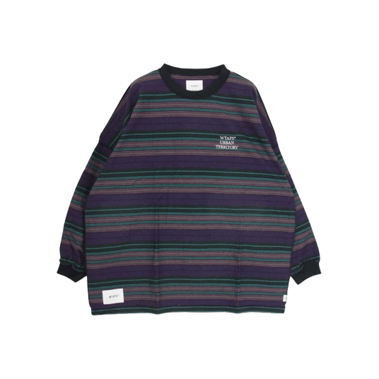 WTAPS 22SS 221ATDT-CSM32 Long Sleeve Jam 02 ボーダー カットソー