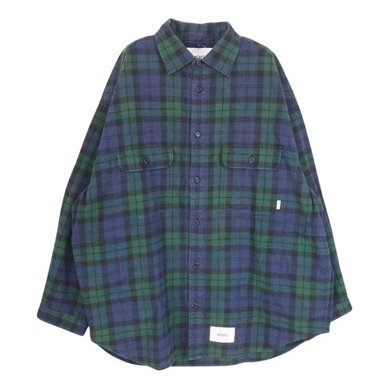 ダブルタップス 22SS 221TQDT-SHM02 LS COTTON FLANNEL TEXTILE チェック 長袖シャツ 買取実績 画像