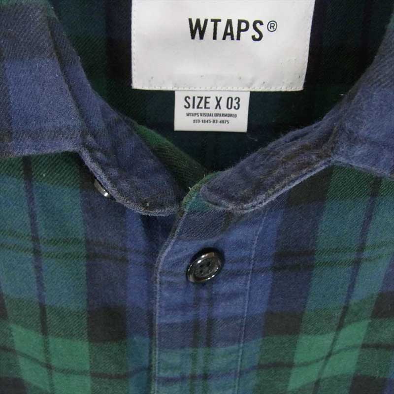 ダブルタップス 22SS 221TQDT-SHM02 LS COTTON FLANNEL TEXTILE チェック 長袖シャツ 買取実績 画像