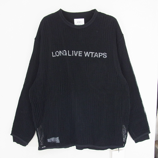 WTAPS 24SS 241ATDT-CSM11 GHILL LS COTTON LLW レイヤード メッシュ カットソー 画像