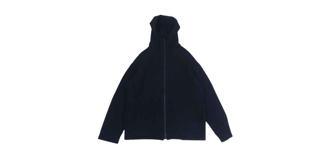 ヨウジヤマモトプールオム 21AW HR-K72-191 ドライバーズ ジップアップ ニット パーカー ブラック 買取実績