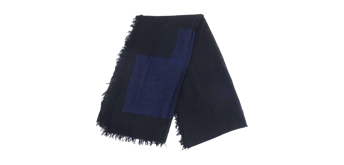 ヨウジヤマモトプールオム 22AW FX-L01-161 Ｗ GAUZE/KNIT SQUARE NEEDLE/STOLE マフラー 買取実績