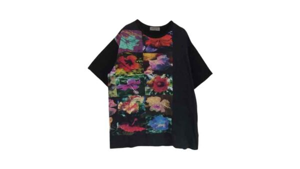 ヨウジヤマモトプールオム 22SS HG-T65-271 Inkjet Flower Picture Book Print Short Sleeves 花図鑑 切替 Tシャツ 買取実績