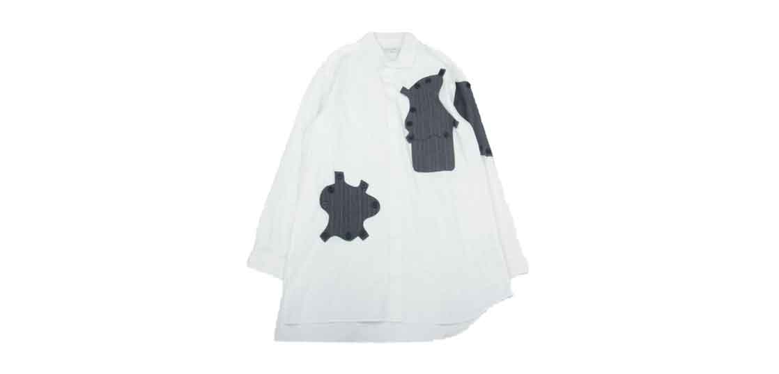 ヨウジヤマモト プールオム 21SS HD-B40-826 デタッチャブル ボタン パッチ 長袖 シャツ 買取実績