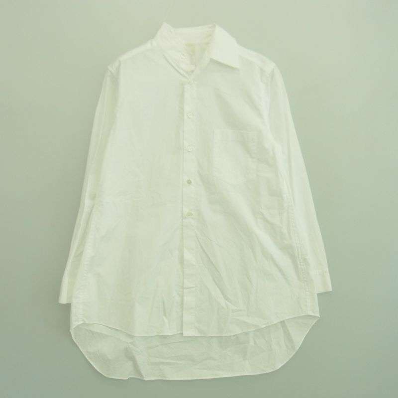 グランドワイ GROUND Y 襟切断 コットン ブロード ロング シャツ 買取実績 画像