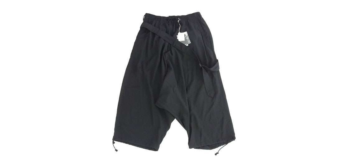 サイト ヨウジヤマモト 25SS UB-P05-901 PE/GABARDINE BELTED BALLOON SAROUEL PANTS 買取実績
