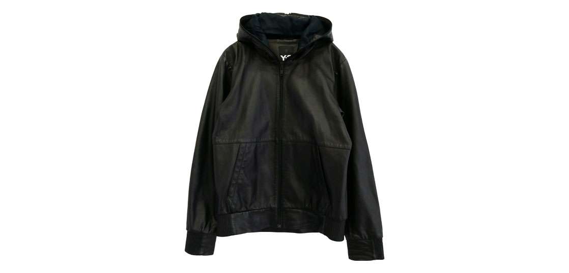 ワイスリー ヨウジヤマモト A2F001 ラムレザー パンチングロゴ ジップ