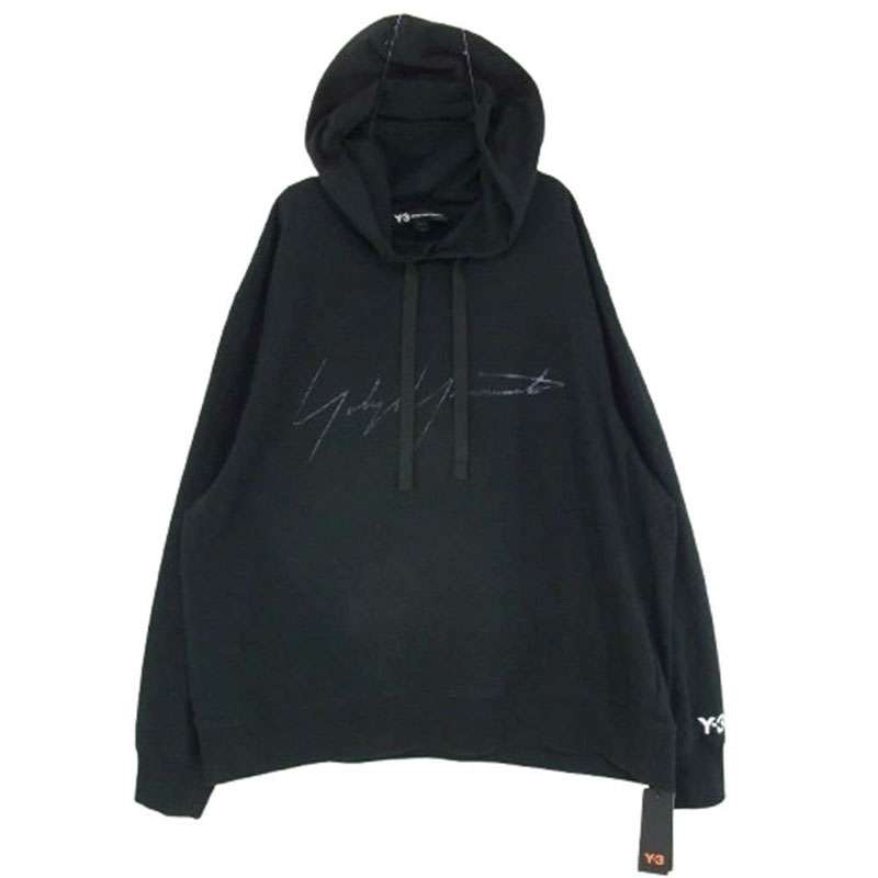 ワイスリー ヨウジヤマモト FP8691 Distressed Signature Hoodie シグネチャー プルオーバー フーディ パーカー 買取実績 画像