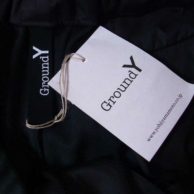 ヨウジヤマモト 25SS GP-P25-900-1-03 Ground Y POLYESTER SMOOTH PIPING WIDE PANTS グラウンドワイ ポリエステル スムース パイピング ワイド パンツ 買取実績 画像