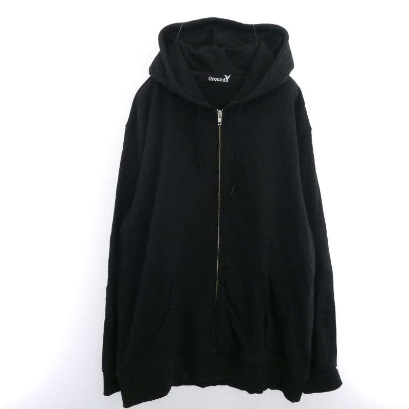 ヨウジヤマモト GroundY GR-T51-093 バックロゴプリント ジップ パーカー 買取実績 画像
