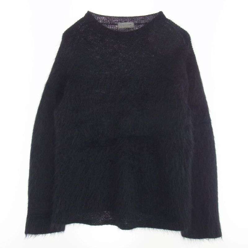 ヨウジヤマモトプールオム HE-K01-190 HALF CARDIGAN FUR FINISH CREW NECK ハーフカーディガン ファーフィニッシュ クルーネック モヘア ニット 買取実績 画像