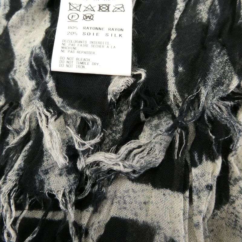 ヨウジヤマモトプールオム 17SS HD-L05-273 シルク混レーヨン ストール 買取実績 画像