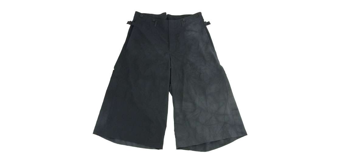ヨウジヤマモトプールオム 18AW HV-P42-507 シワギャバ ムラ染め ウールギャバ ダブルアジャスター オーバー パンツ 買取実績