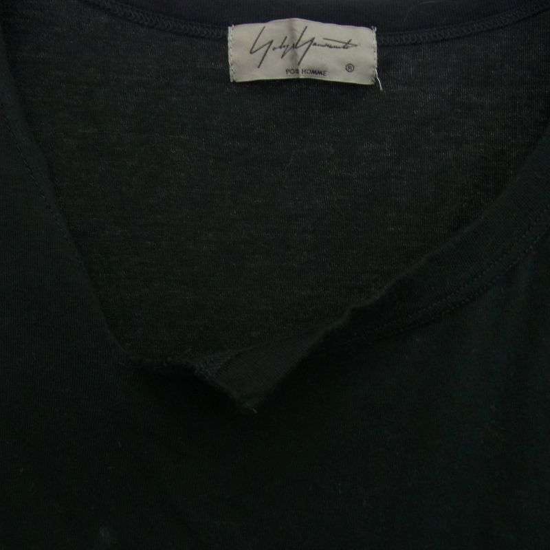 ヨウジヤマモトプールオム 19ss HH-T63-982 ネック デザイン ロング スリーブ カットソー Tシャツ 買取実績 画像
