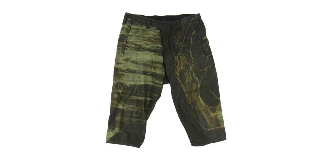 ヨウジヤマモトプールオム 20ss HN-P57-017 朝倉優佳 デッサン プリント アジャスター クロップド パンツ ハーフパンツ 買取実績