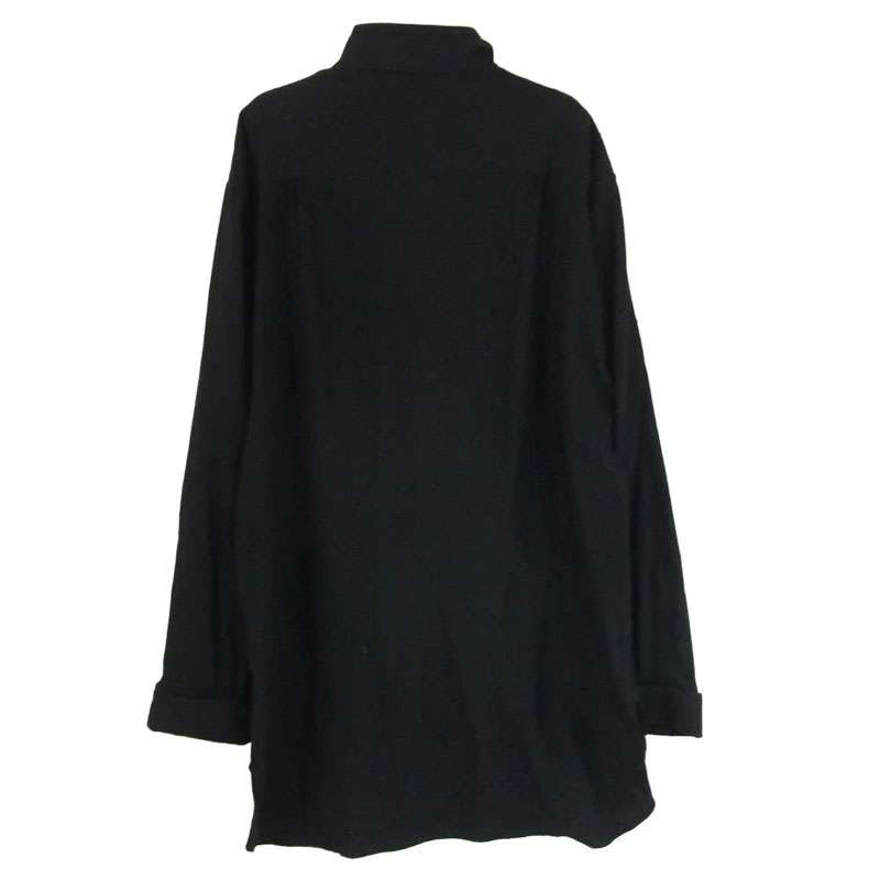 ヨウジヤマモトプールオム 22AW HE-B15-507 ウール100％ 二重襟 ブラウス 長袖 シャツ 買取実績 画像