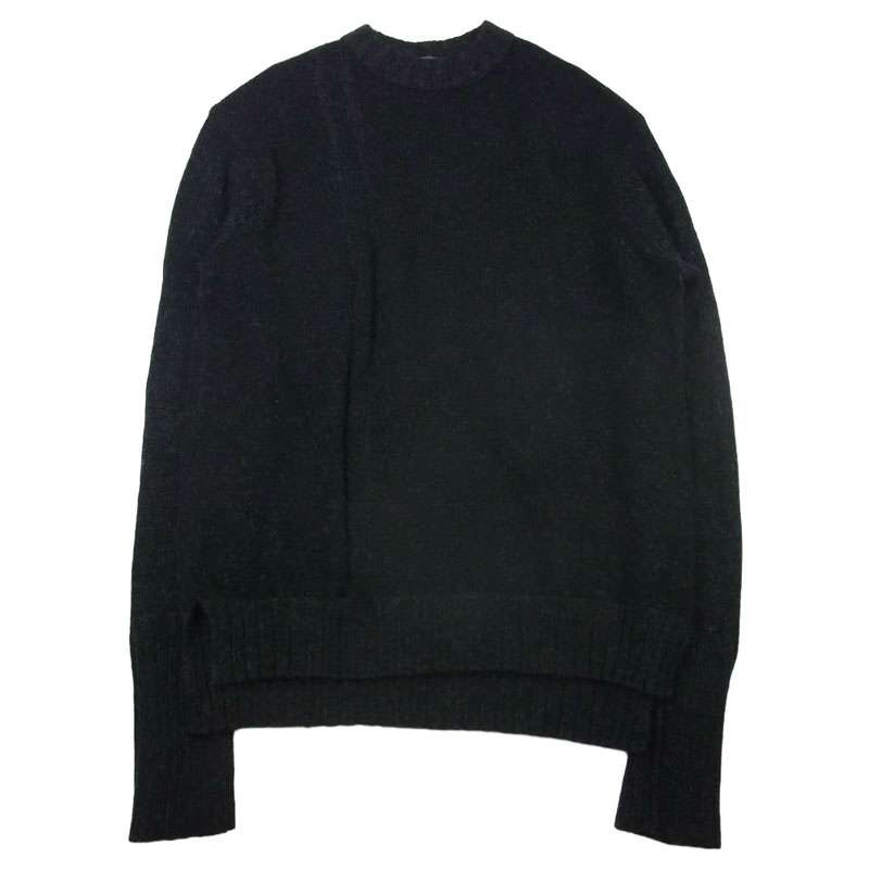 ヨウジヤマモトプールオム 22AW HE-K31-986 5G PLATING RIB DROP NEEDLE プレーティング リブ ドロップ クルーネック ニット セーター 買取実績 画像
