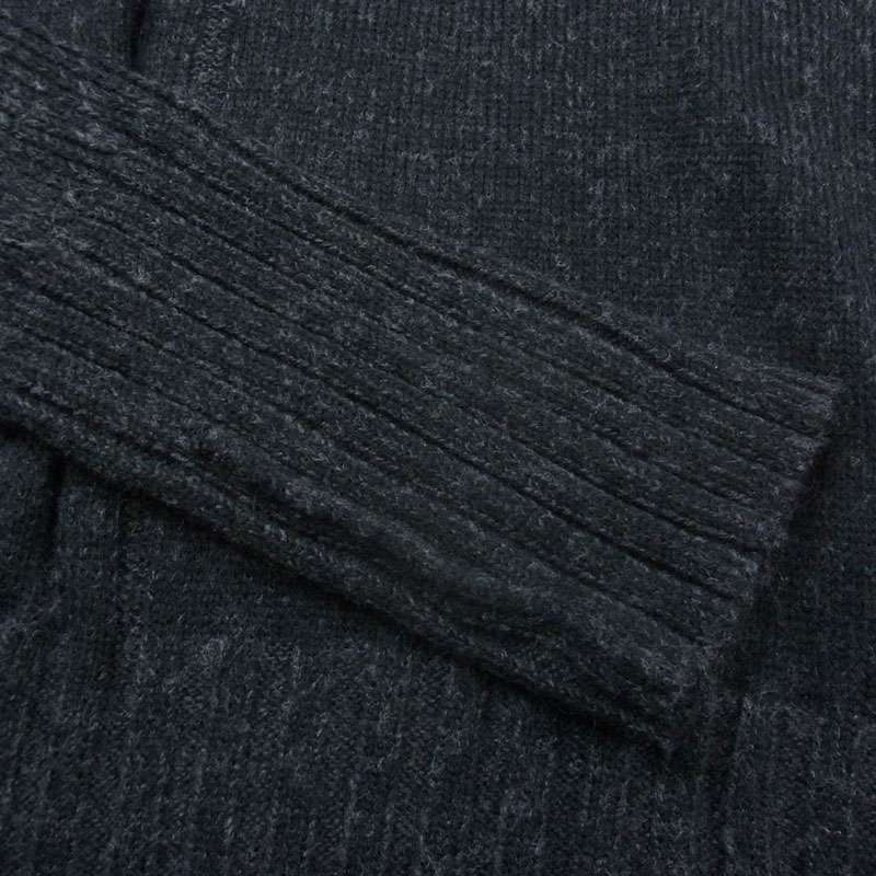 ヨウジヤマモトプールオム 22AW HE-K31-986 5G PLATING RIB DROP NEEDLE プレーティング リブ ドロップ クルーネック ニット セーター 買取実績 画像