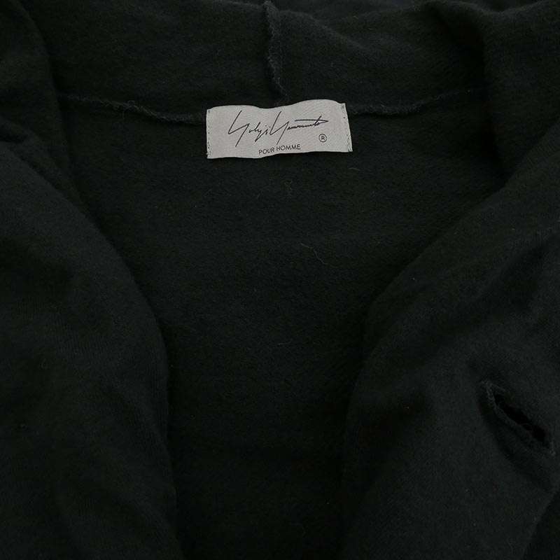 ヨウジヤマモトプールオム 23AW HJ-T84-988 Layered Like Coat レイヤードライクコート フルジップ ロング パーカー フーディー 買取実績 画像