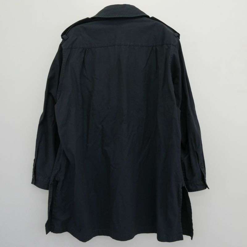 ヨウジヤマモトプールオム 23AW HJ-Y05-509 NAVY YARN DYED GABARDINE TRENCH BLOUSON ネイビー ヤーン ダイド ギャバジン トレンチ ブルゾン コート 買取実績 画像