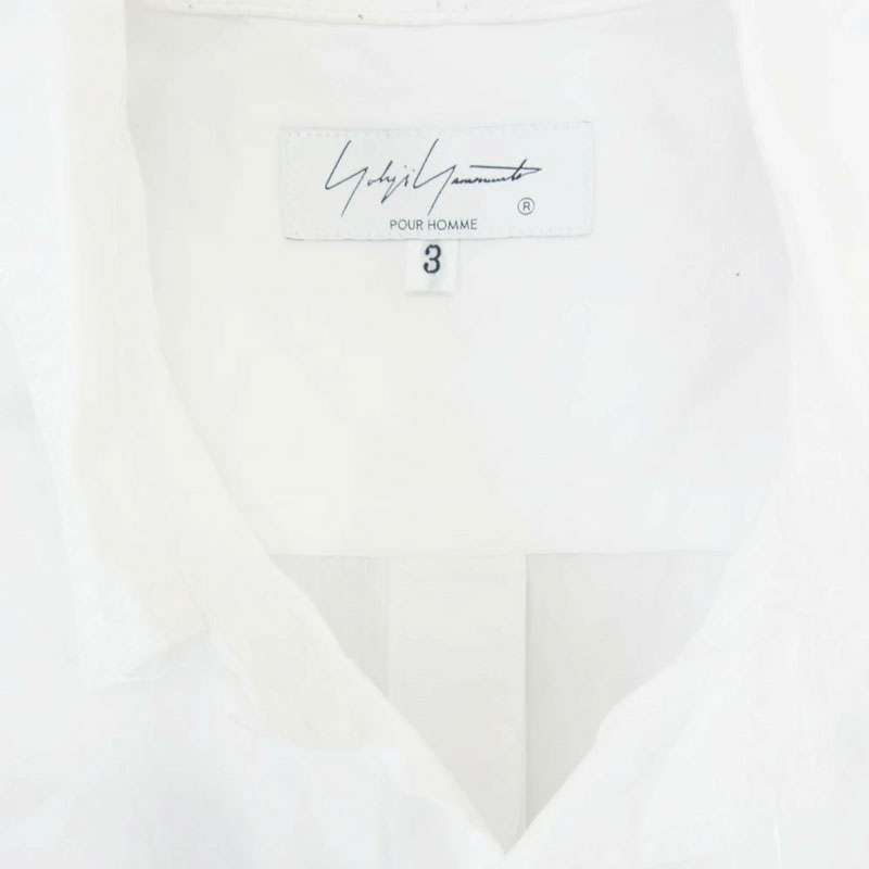 ヨウジヤマモトプールオム 24SS HS-B59-057 BACK BUTTONS BLOUSE バックボタン 半袖 シャツ 買取実績 画像