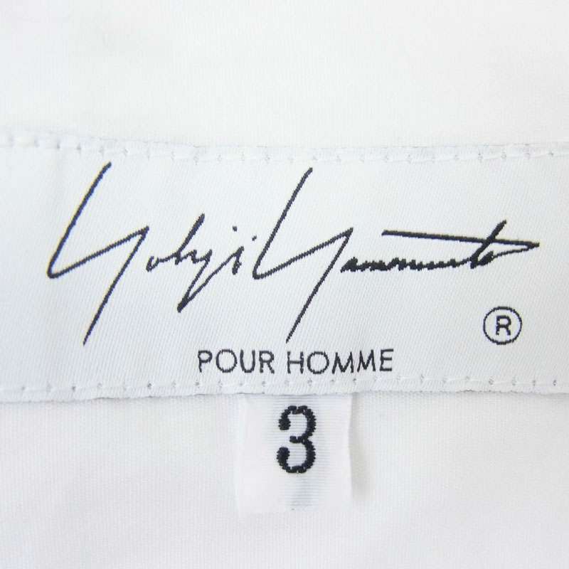 ヨウジヤマモトプールオム 24SS HS-B59-057 BACK BUTTONS BLOUSE バックボタン 半袖 シャツ 買取実績 画像