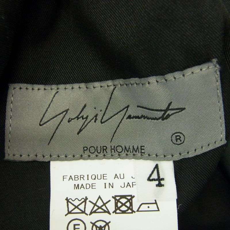 ヨウジヤマモトプールオム 24SS HS-P37-302 FLAX TOP GABARDINE COIN POCKET SLIM PANTS コインPK付き細P リネンツイル パンツ 買取実績 画像