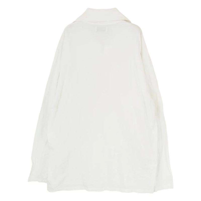 ヨウジヤマモトプールオム 24SS HS-T65-096 コットン ロングスリーブ 長袖 ポロシャツ 買取実績 画像