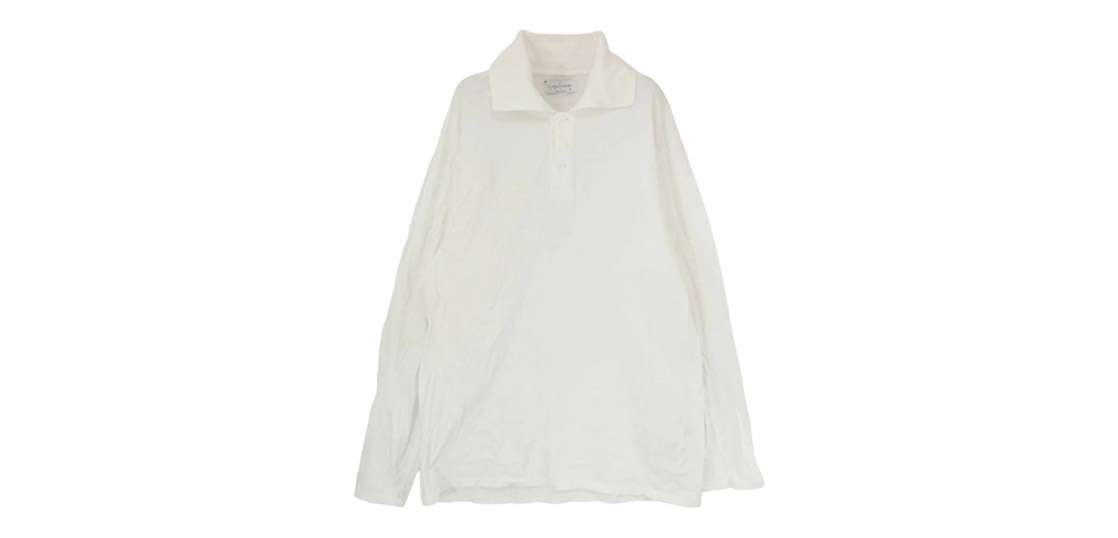 ヨウジヤマモトプールオム 24SS HS-T65-096 コットン ロングスリーブ 長袖 ポロシャツ 買取実績