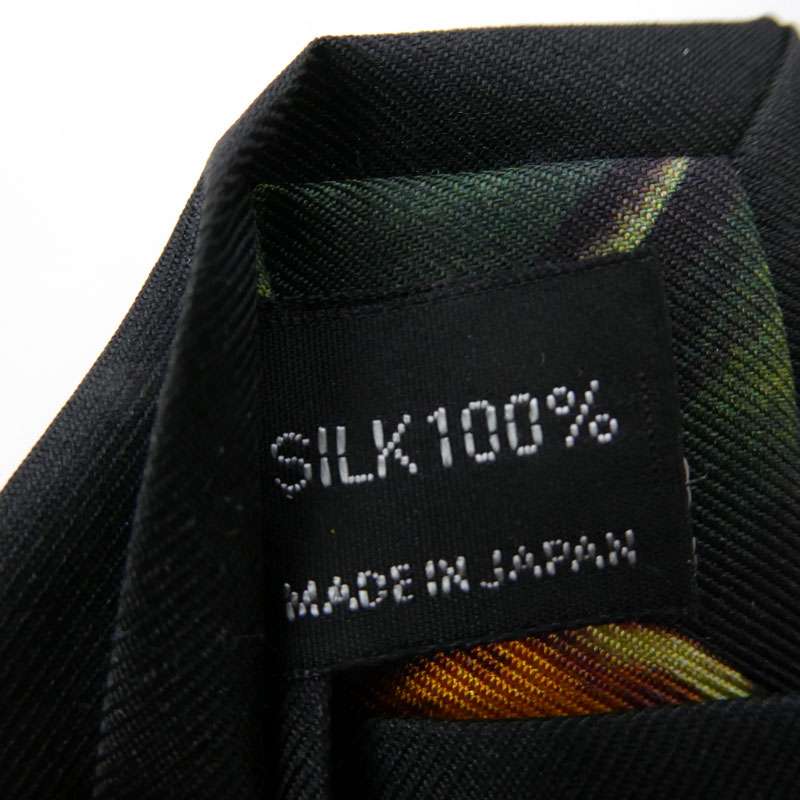 ヨウジヤマモトプールオム シルク100％ フラワー総柄 ネクタイ 買取実績 画像