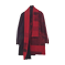 ヨウジヤマモトプールオム 18AW HV-J29-822 赤フラノ ストール ジャケット  画像