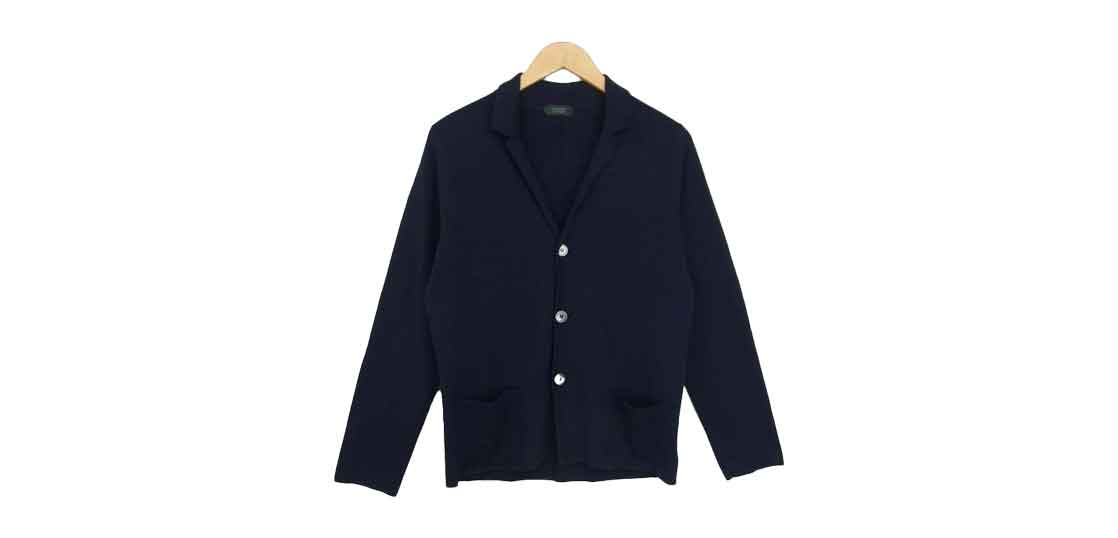 ザノーネ コットン コットン ニット 3ボタンテーラード ジャケット 買取実績
