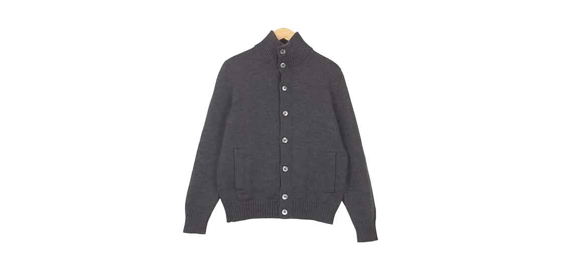 ザノーネ ミドルゲージ ニット ウール カーディガン 買取実績